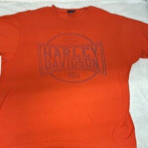 Harley-Davidson Orange Short Sleeve Tee